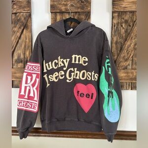 Lucky Me I See Ghosts Hoodie Camp Flog Gnaw Kanye West Men Small Streetwear Y2K